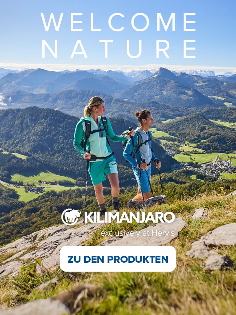 Kilimanjaro exclusively at Hervis  Welcome Nature  Zu den Produkten