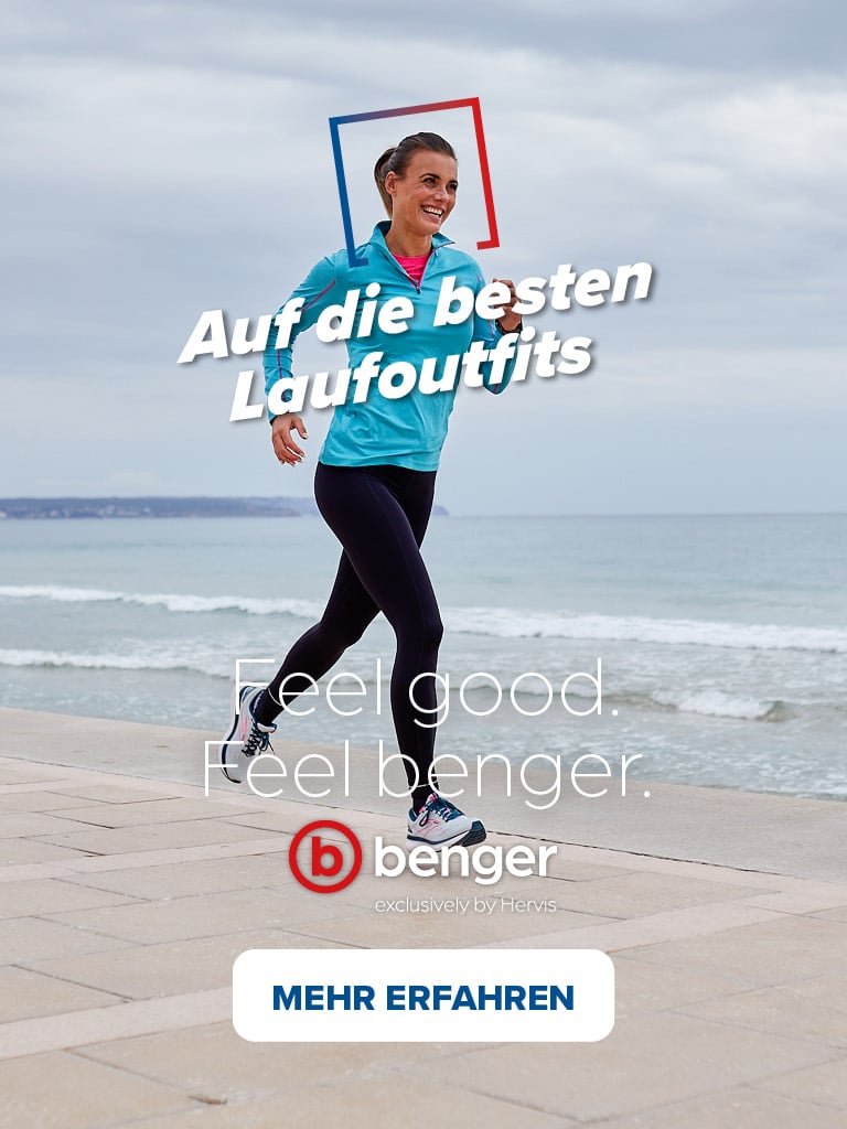 Auf die besten Laufoutfits Feel good. Feel benger. benger exclusively by Hervis Mehr Erfahren