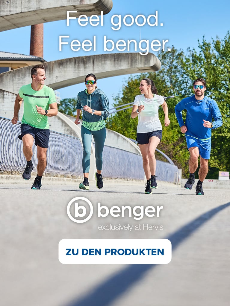 Benger exclusivley at Hervis  Feel good. Feel benger.  Zu den Produkten